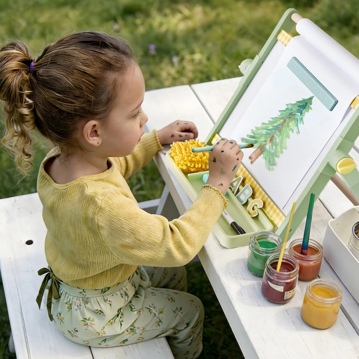 Tiny Land® Double-Sided Magnetic Tabletop Easel