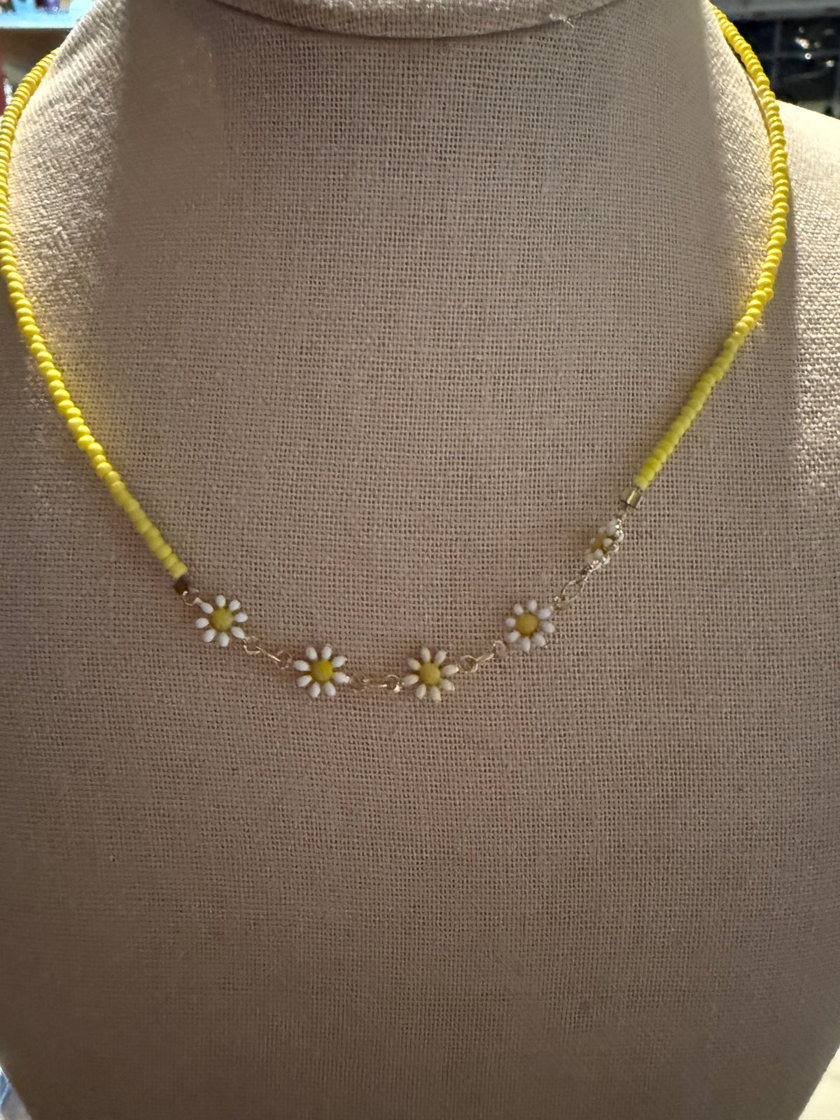 Yellow Daisy necklace