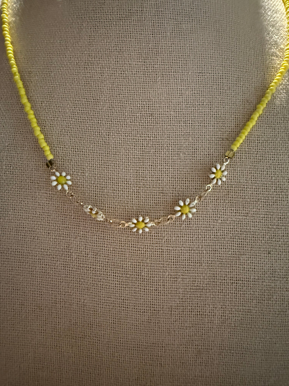 Yellow Daisy necklace