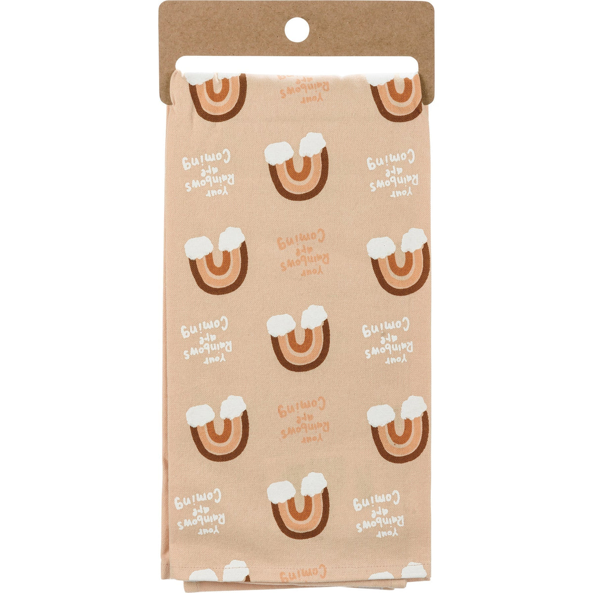 Your Rainbows Are Coming Dish Cloth Towel | Sympathy, Housewarming, or Graduation Gift