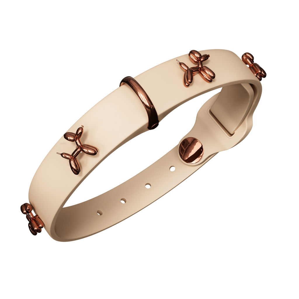 Ballon Beige Dog Collar | Premium Collar | SANDDOG
